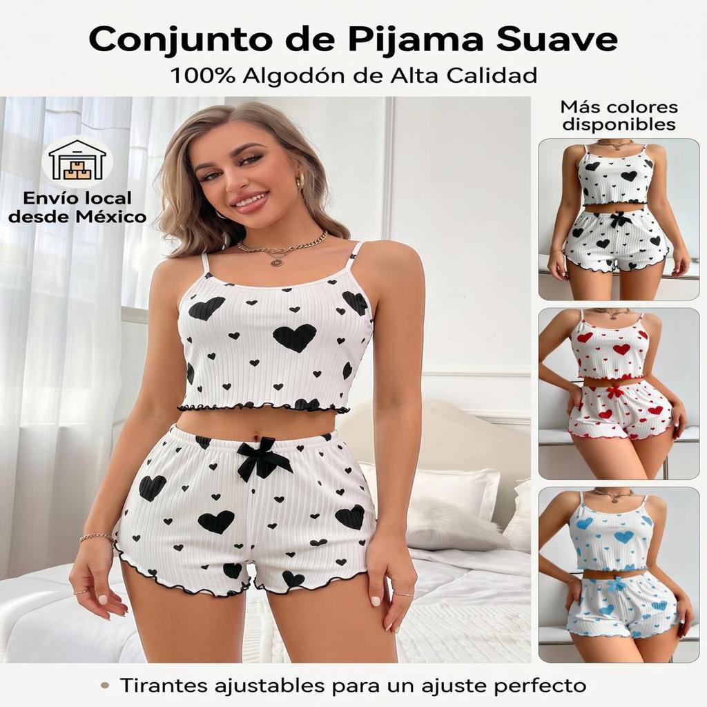 Conjunto de Pijama de Algodón