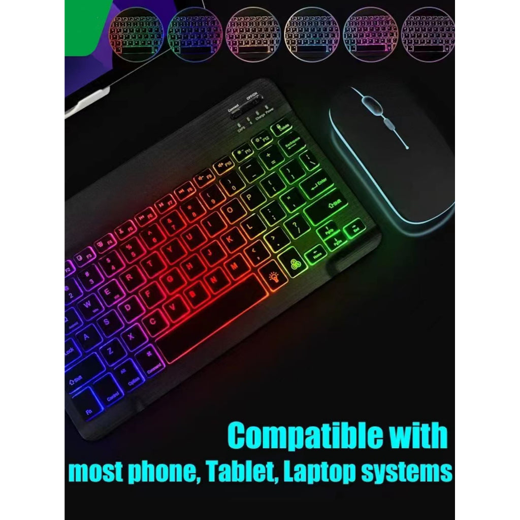 Mini teclado ultradelgado silencioso Bluetooth