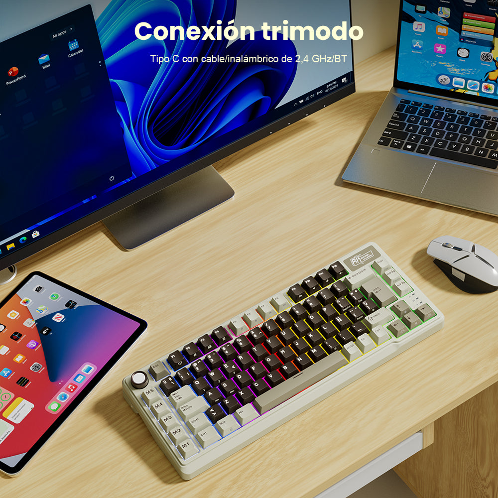 Teclado mecánico inalámbrico