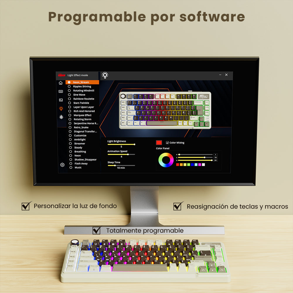 Teclado mecánico inalámbrico