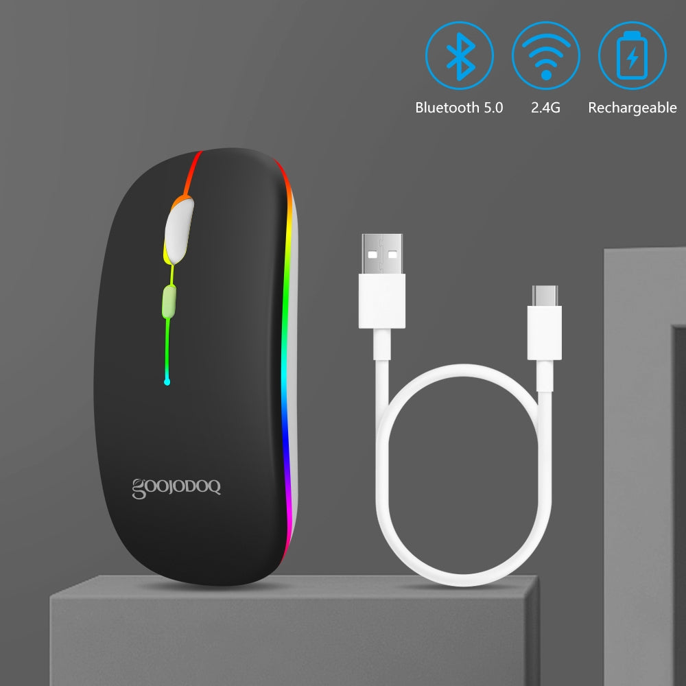Portátil Bluetooth Ratón Inalámbrico Recargable