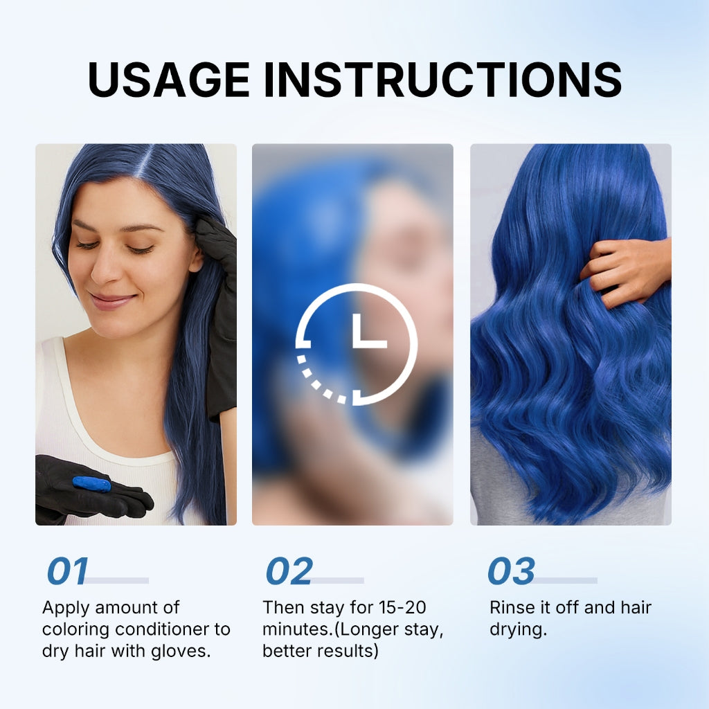 Karseell Set reparador de color Mascarilla azul+Aceite capilar Protección del color Suavidad