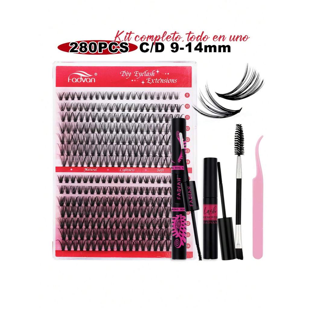 Kit De Extensiones De Pestañas Individuales