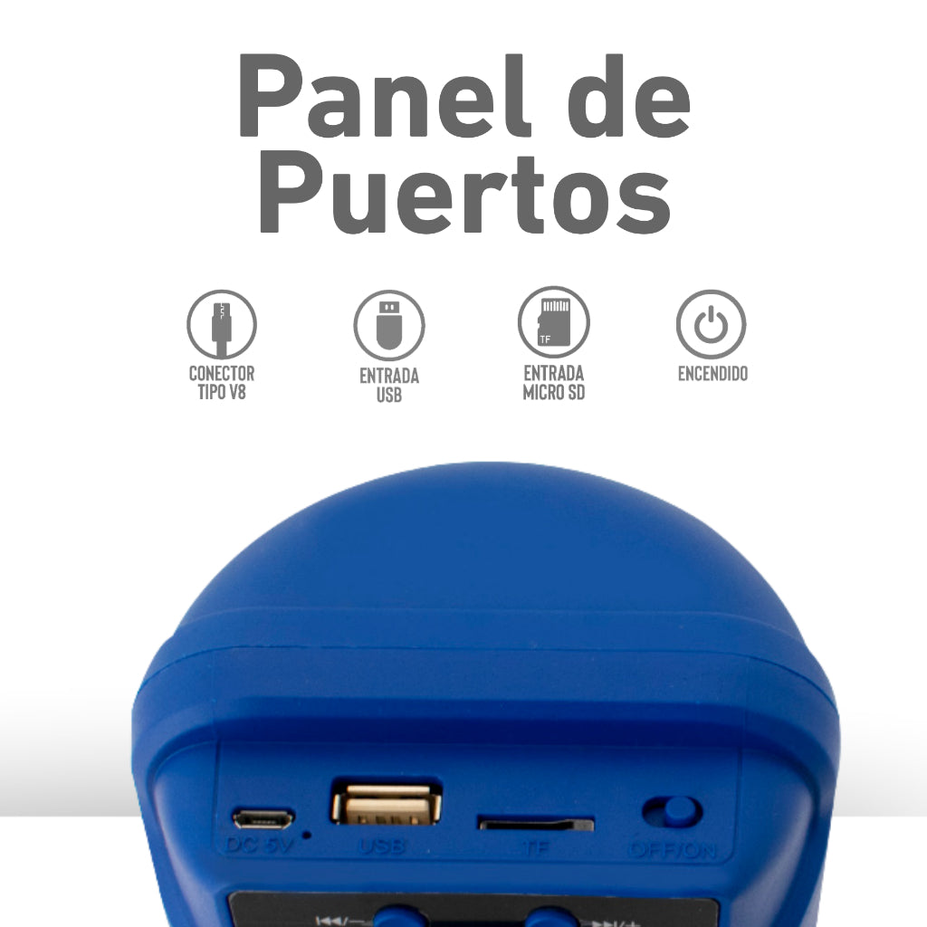 Mini bocina 3 pulgadas LED