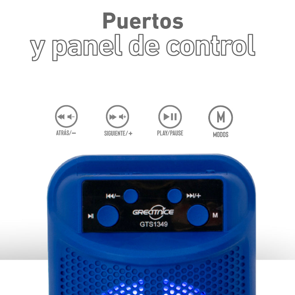 Mini bocina 3 pulgadas LED
