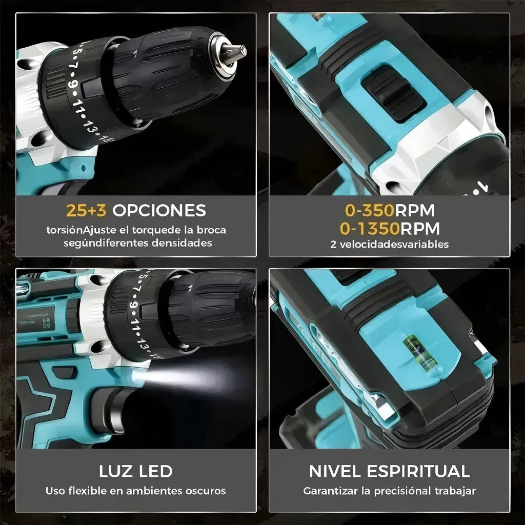 Kit De Taladro Inalámbrico