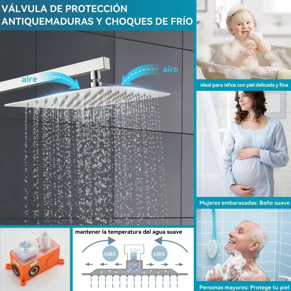 Regadera Cuadrada