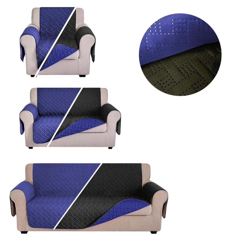 Juego de 3 Piezas Protector de Sofá,Cubre Sala Doble Vista
