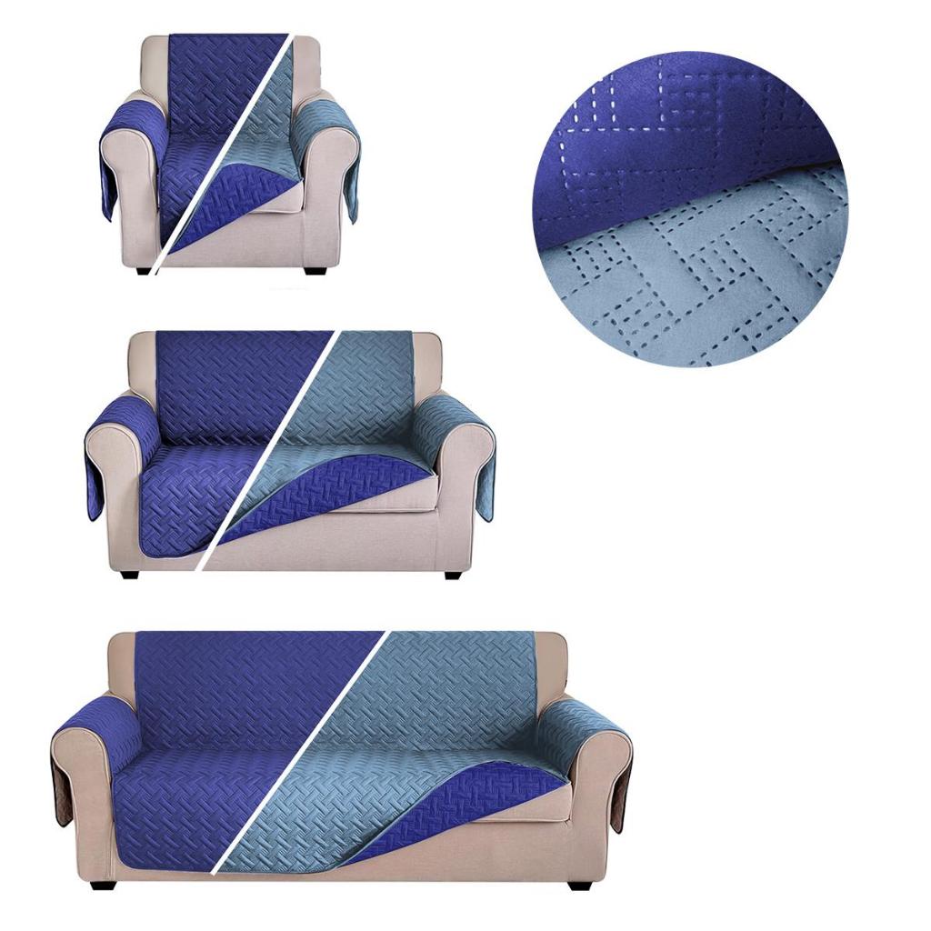 Juego de 3 Piezas Protector de Sofá,Cubre Sala Doble Vista