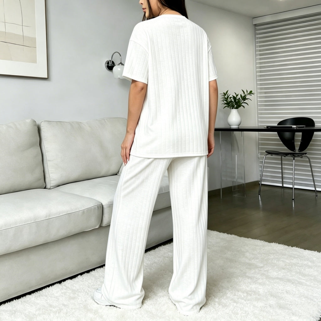 OFERTA LIMITADA Conjunto 2pz Mujer Ropa Casual Verano Blusa Manga Corta