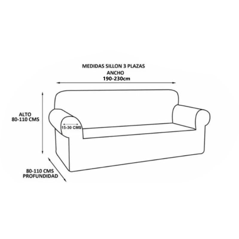 Funda para Sofá 1 2 3 Plazas,Cubre Sillón Resistente a Salpicaduras