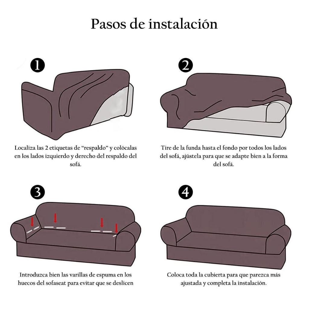 Funda para Sofá 1 2 3 Plazas,Cubre Sillón Resistente a Salpicaduras