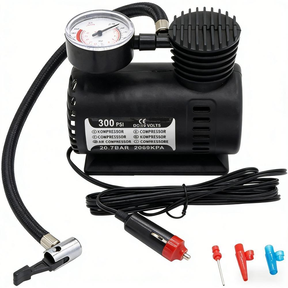 Inflador de Llantas Portátil 12V para Auto y Camioneta