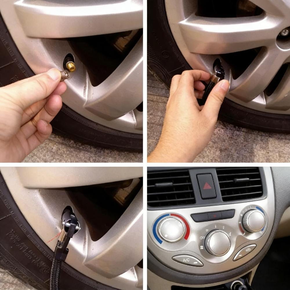 Inflador de Llantas Portátil 12V para Auto y Camioneta