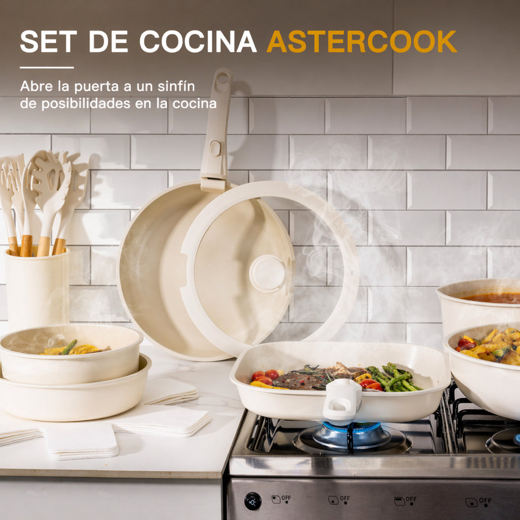 Batería De Cocina Juego De Sartenes 22 Piezas