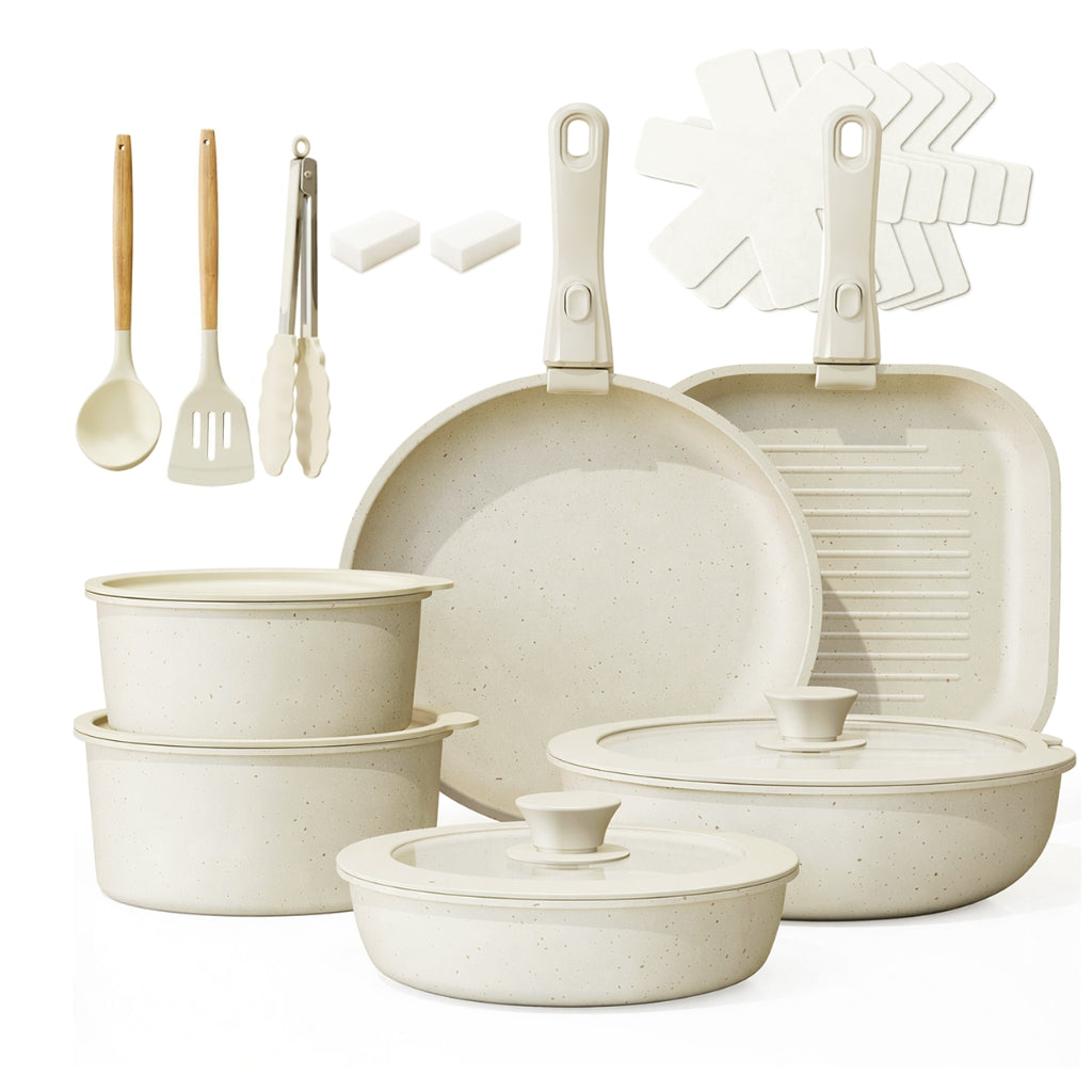 Batería De Cocina Juego De Sartenes 22 Piezas
