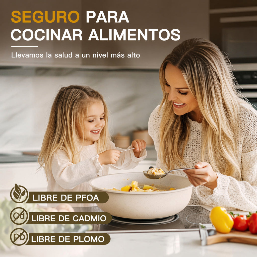 Batería De Cocina Juego De Sartenes 22 Piezas