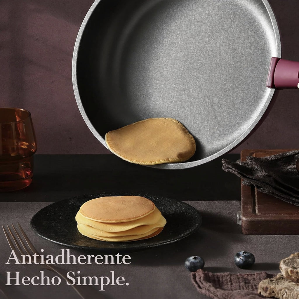 Juego De Sartenes 3 Piezas De Aluminio Con Antiadherente