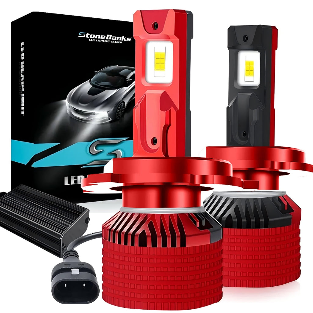 Bombillas LED Para Faros Auto CSP/COB 4 Lados 24000LM–30000LM, Luz Blanca