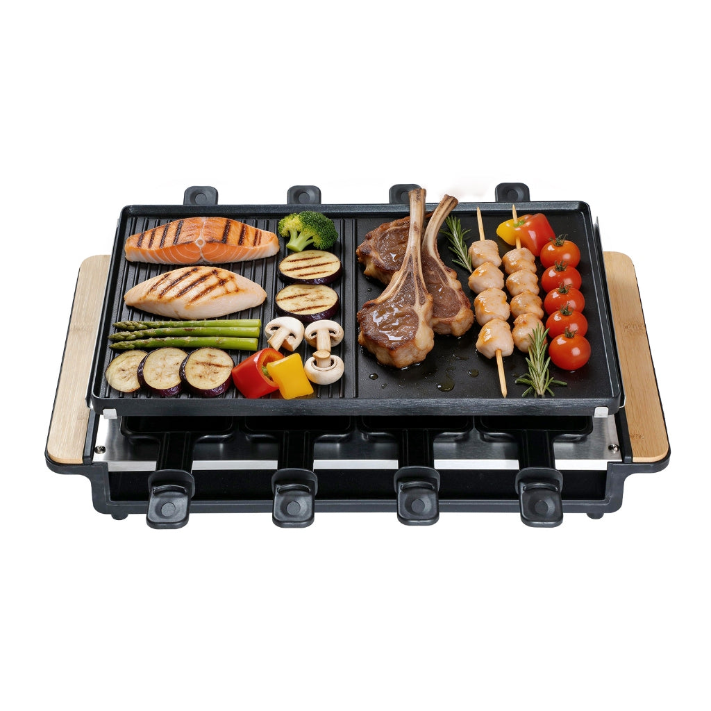 Oferta Parrilla Eléctrica Doble 8 Personas Antiadherente