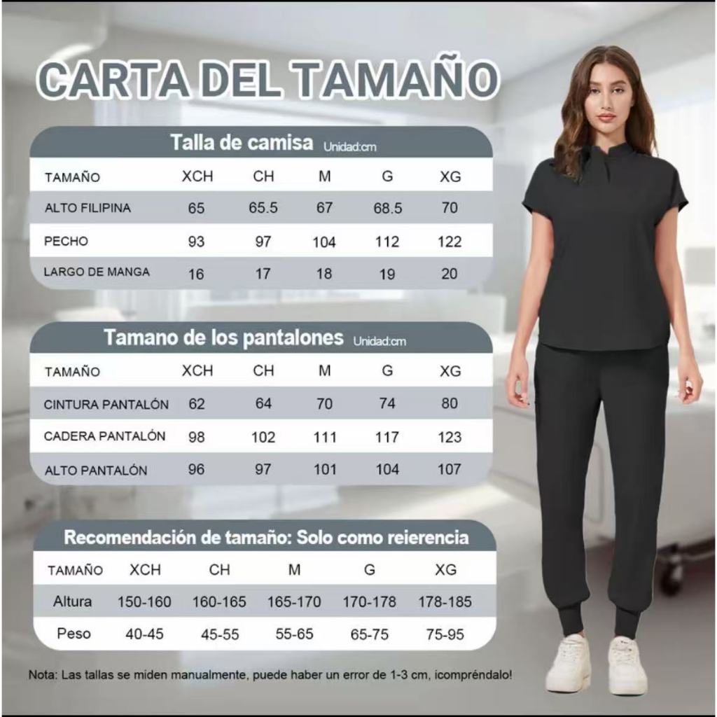 Conjunto Uniforme de Enfermería Unisex