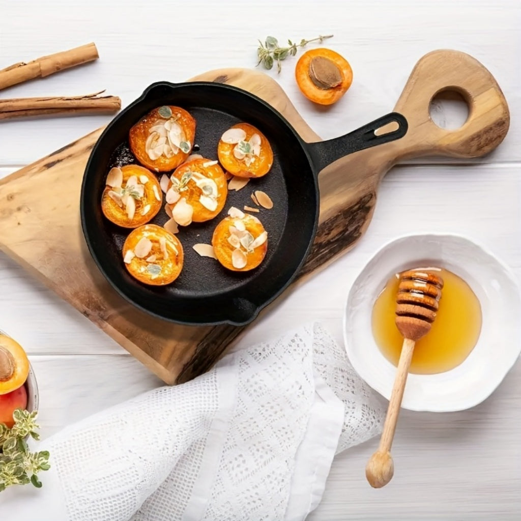 Oferta Flash Set 4 Sartenes Hierro Fundido Duradero para Cocina Inducción Gas