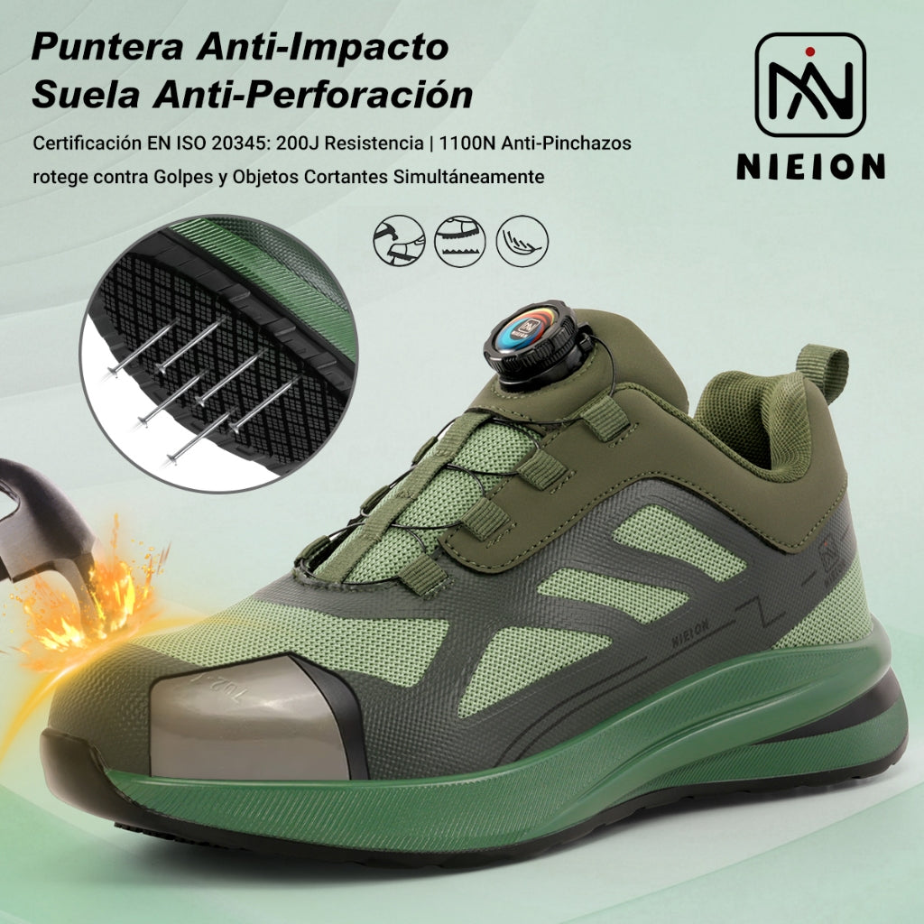 Tenis de Seguridad Hombre Nieion Tejido Transpirable