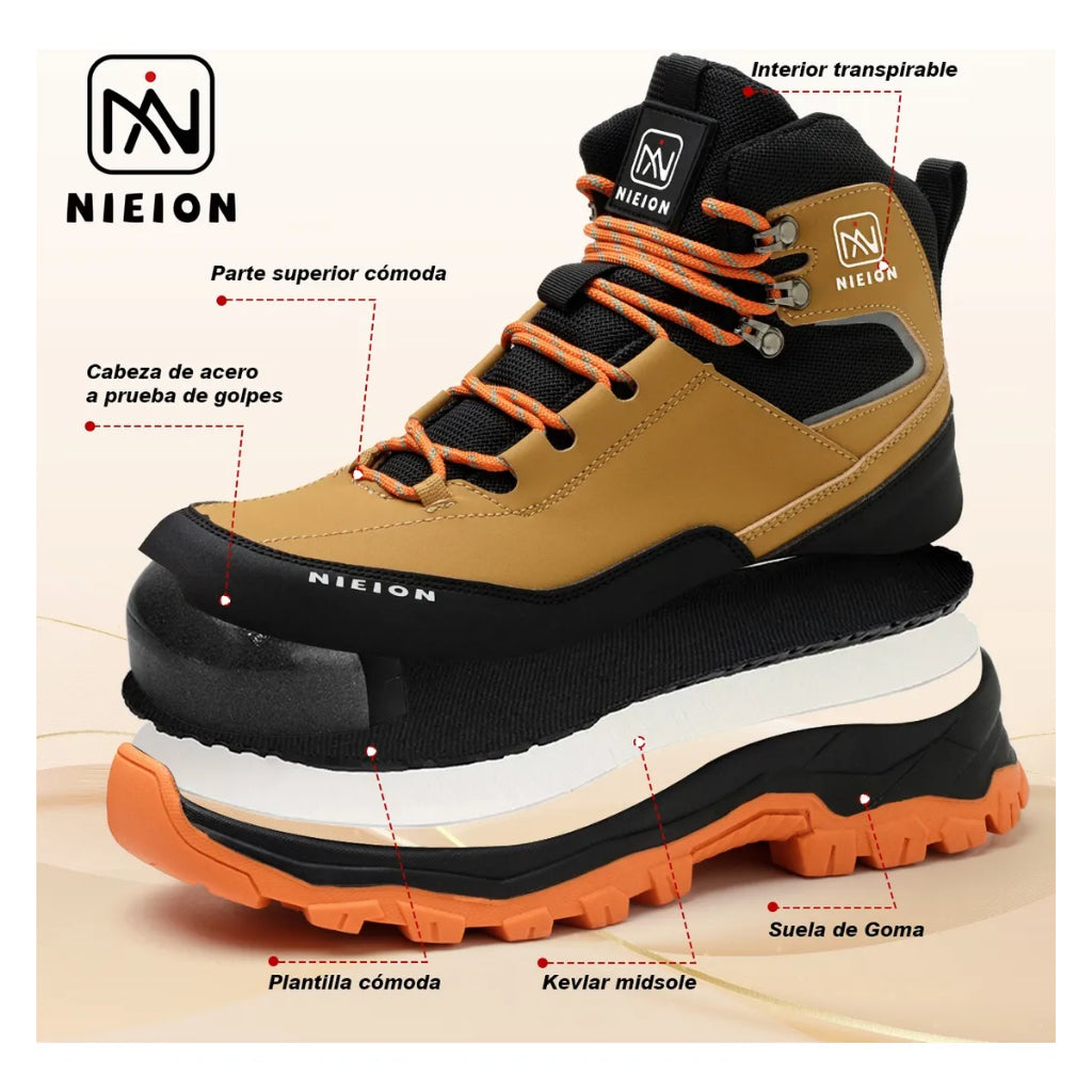 Botas de Seguridad Hombre Nieion Punta Acero Antipinchazos