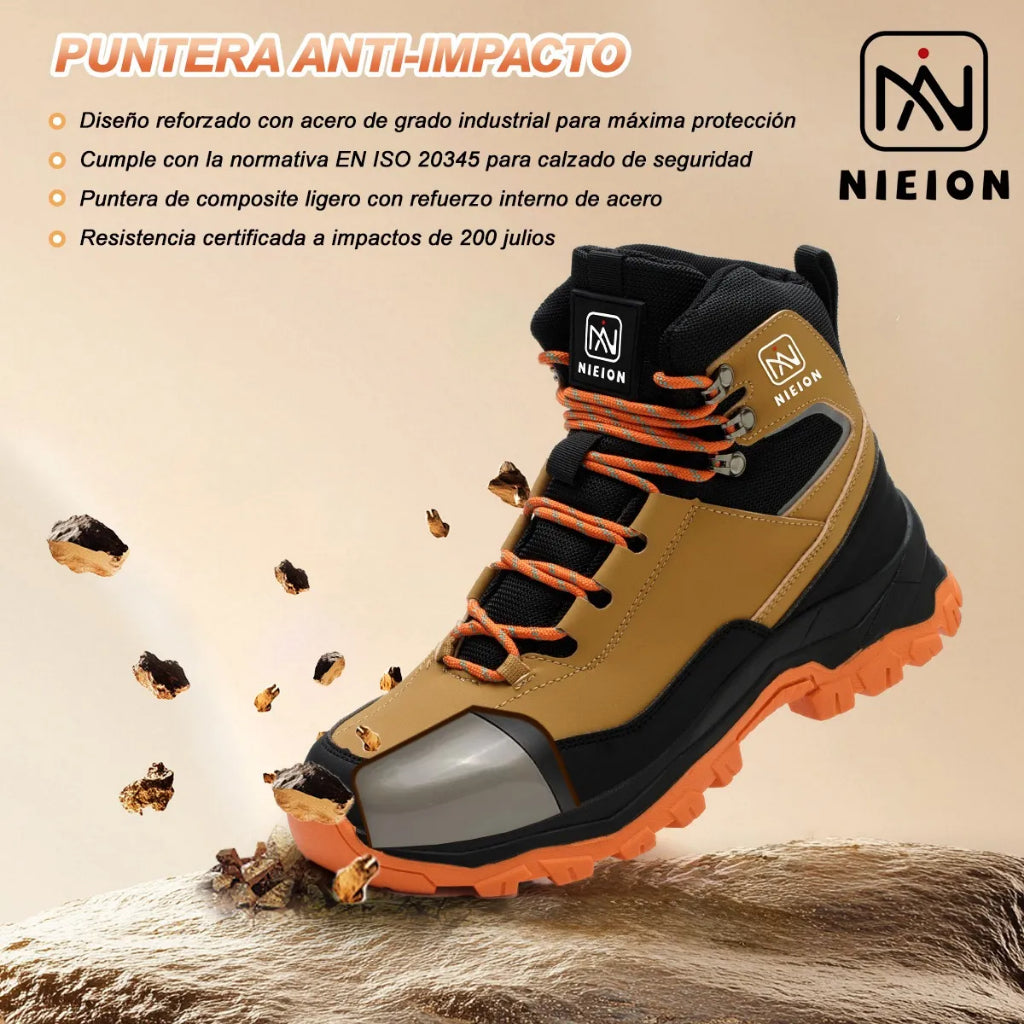 Botas de Seguridad Hombre Nieion Punta Acero Antipinchazos