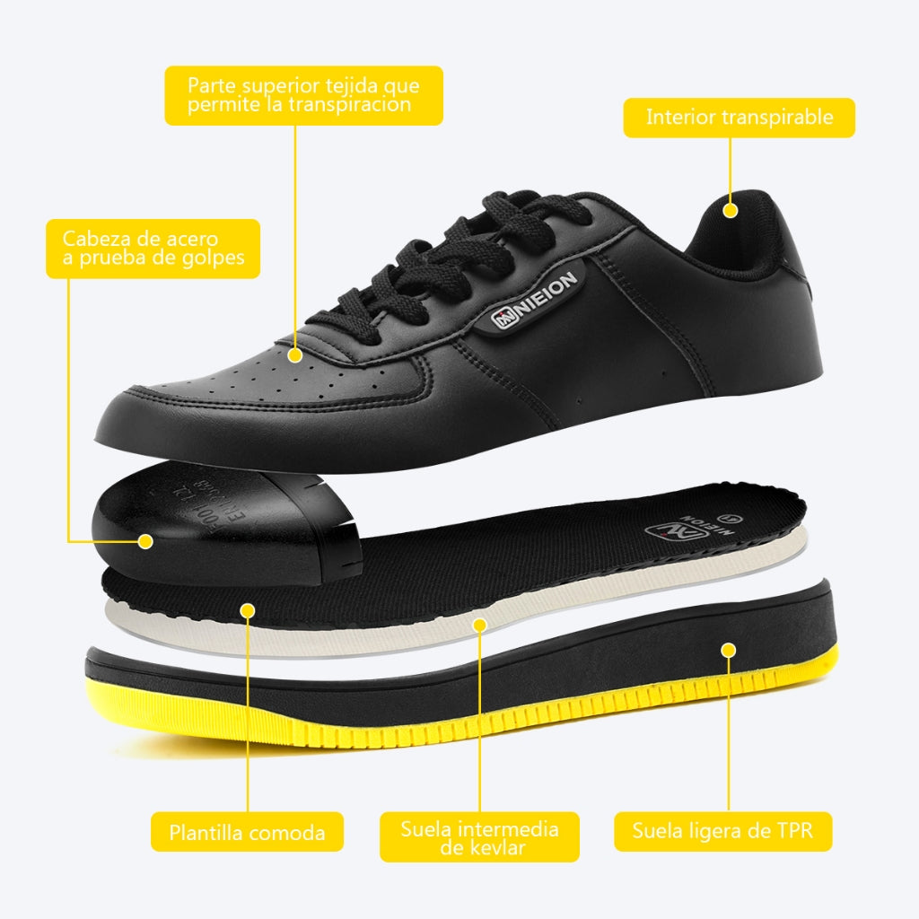 Tenis de Seguridad Hombre Nieion 100% Transpirable