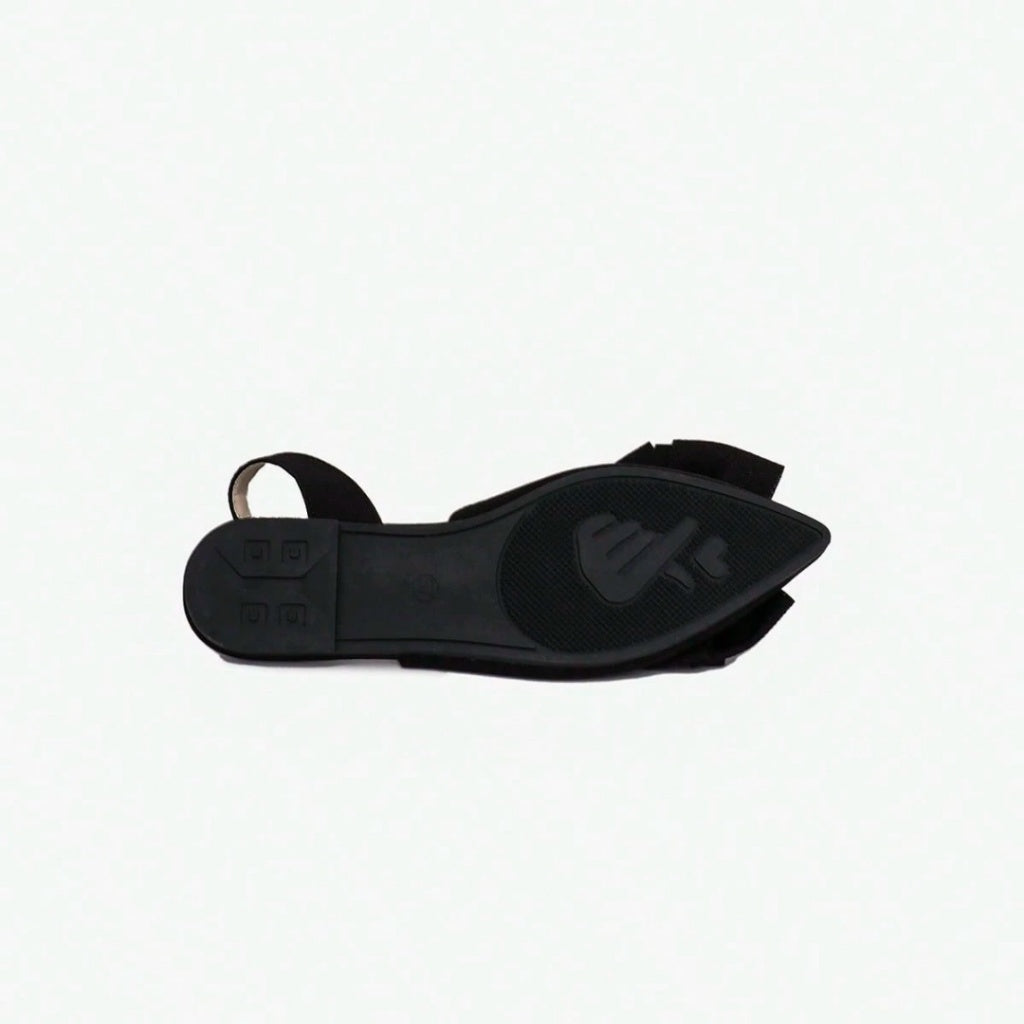 Zapatos Slingback Mujer Planos Con Lazo Punta Puntiaguda Zapatos Elegantes Casuales