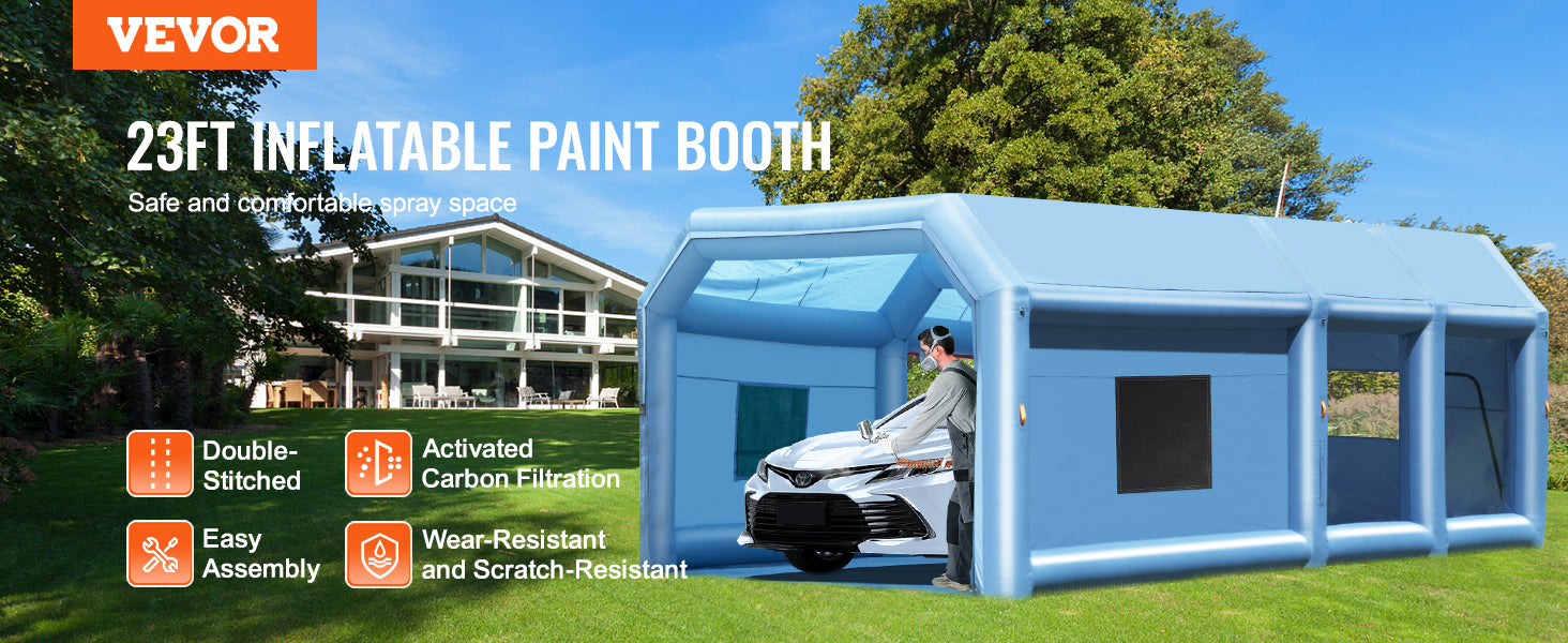 Cabina de pintura inflable