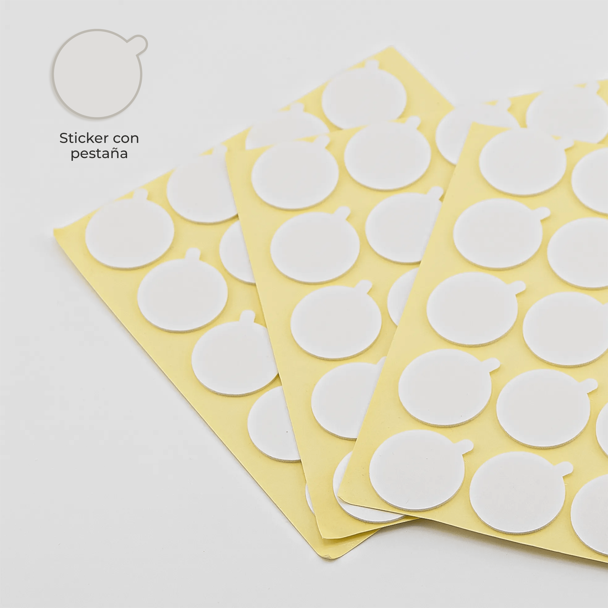 Pegatinas de Pabilo de Vela con Pestaña - Stickers para Fijar Pabilo de Vela | Adhesivos de Doble Cara para Vasos y Moldes