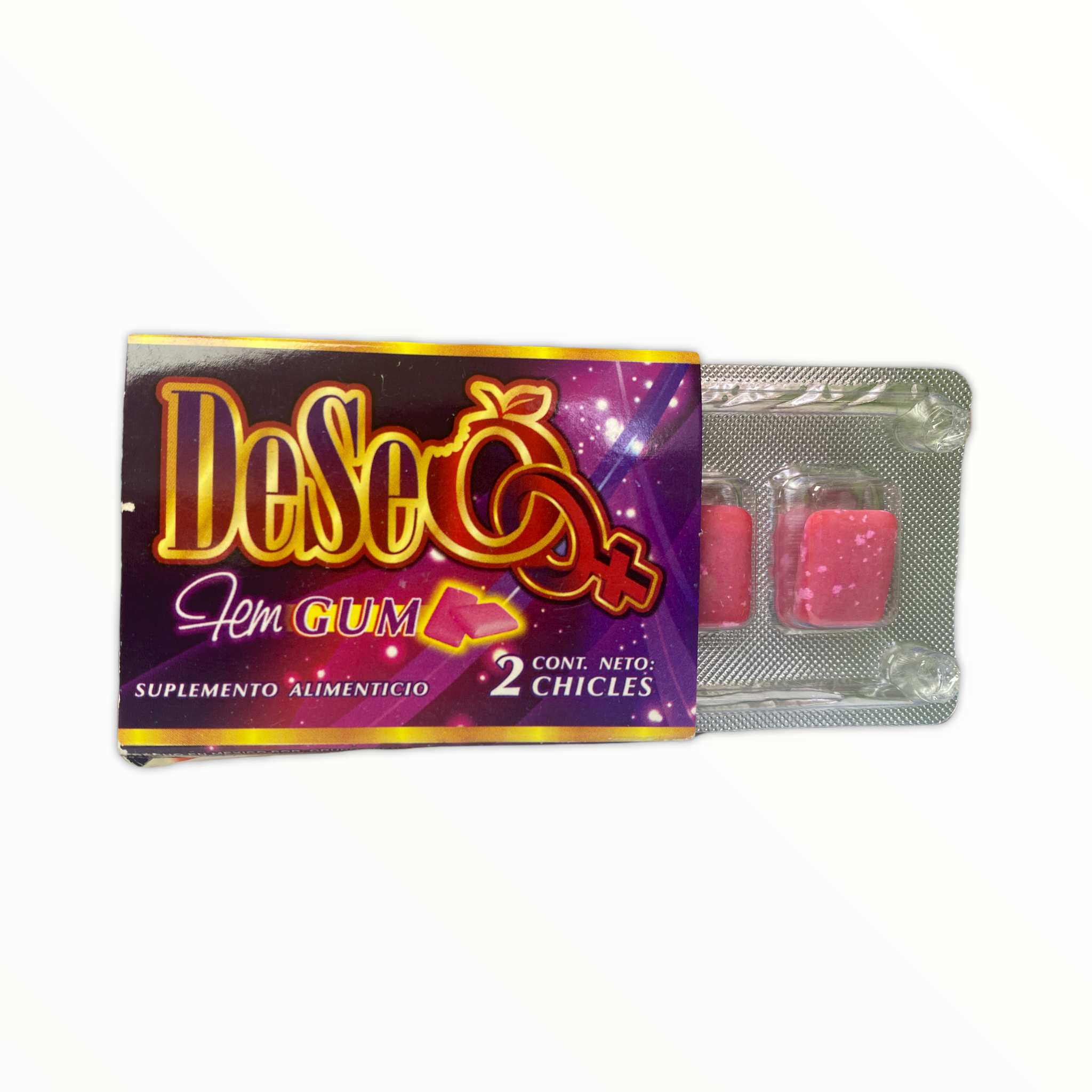 CHICLE DESEO FEM CARTERA C/2 CHICLES YPENZA