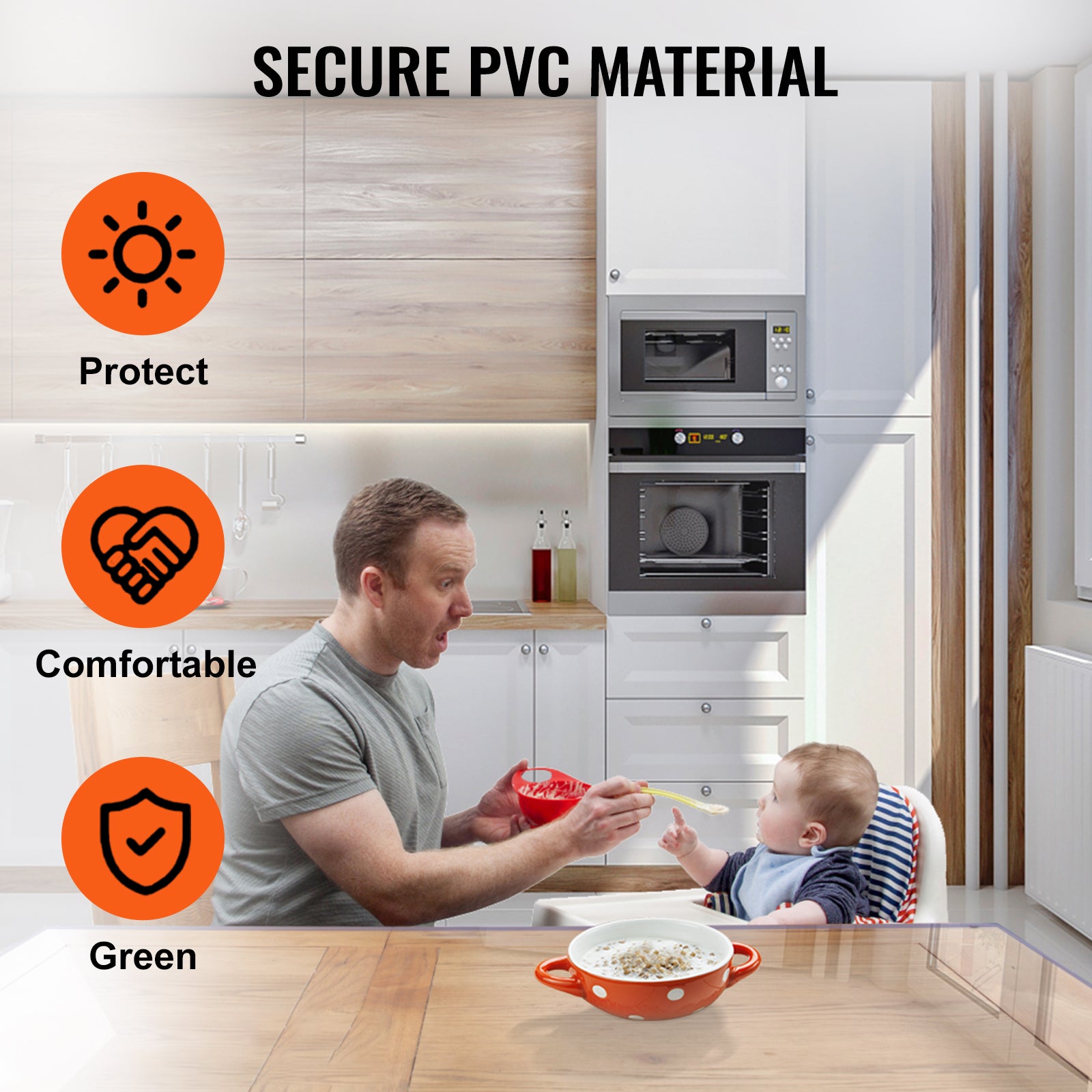 Protector de Mesa de PVC Transparente