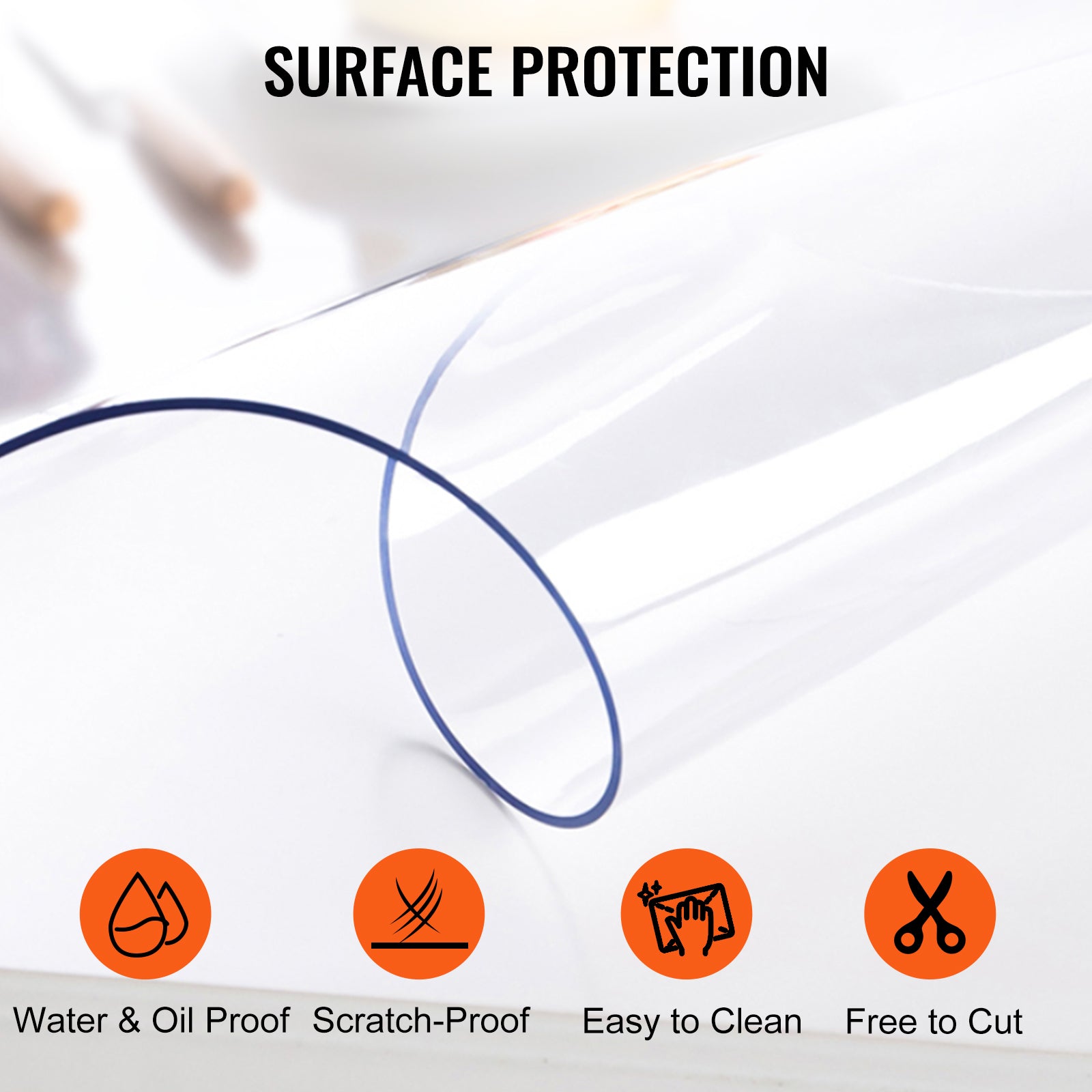 Protector de Mesa de PVC Transparente