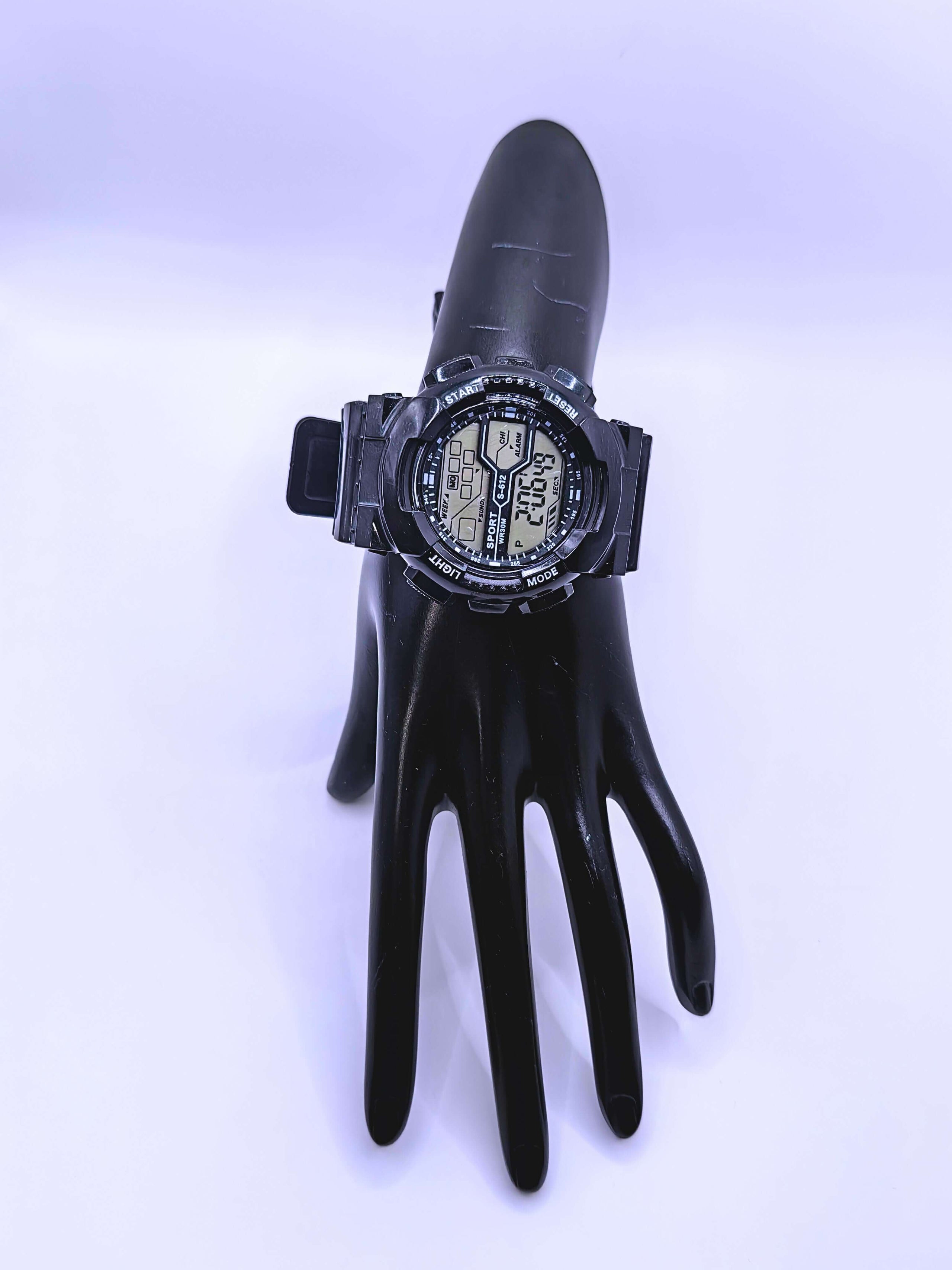 WA0012 - Reloj Digital Plástico Negro Calenbi