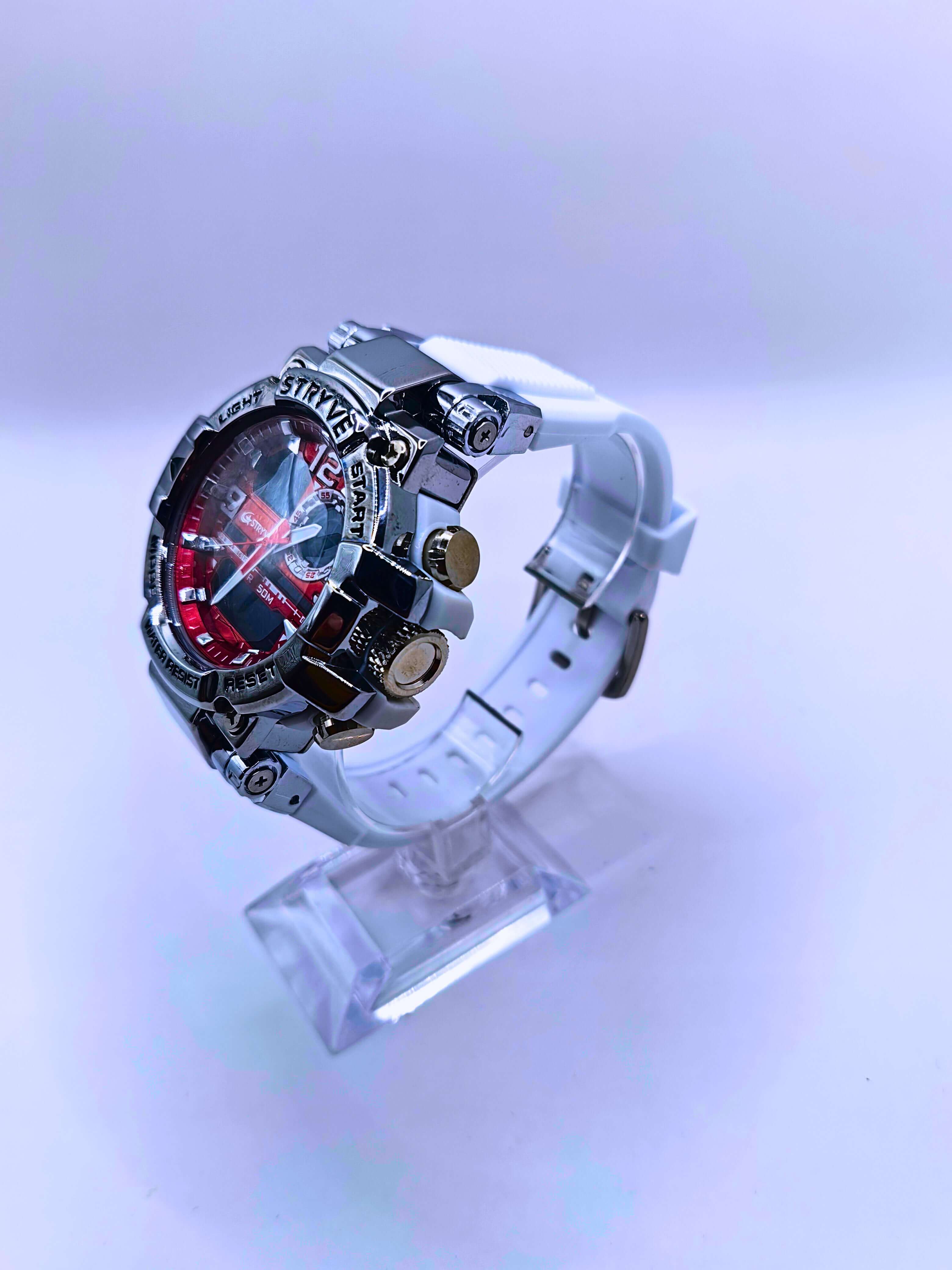 WA0022 - Reloj Digital/Análogo Blanco Acero Strive