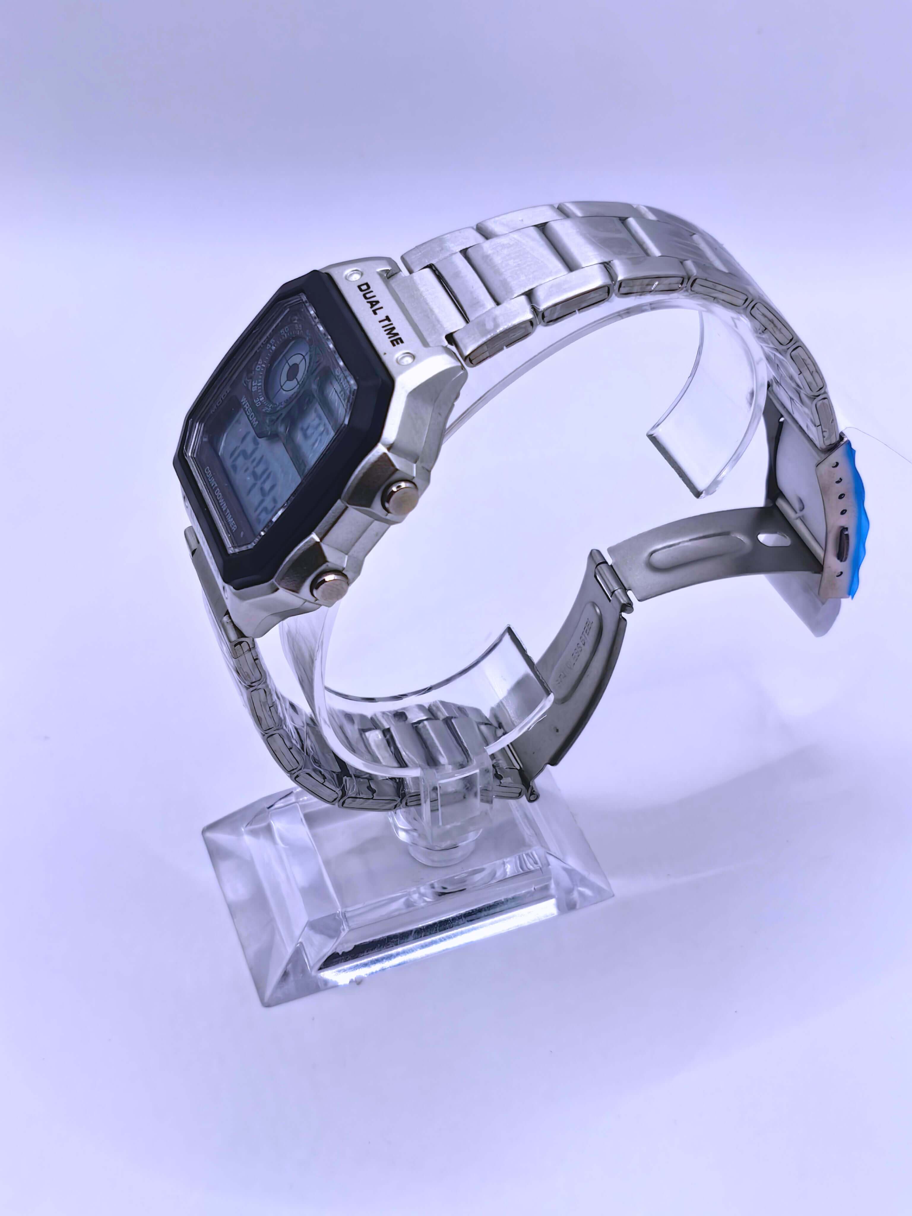 WA0007 - Reloj Digital Acero inoxidable Plata SKMEI