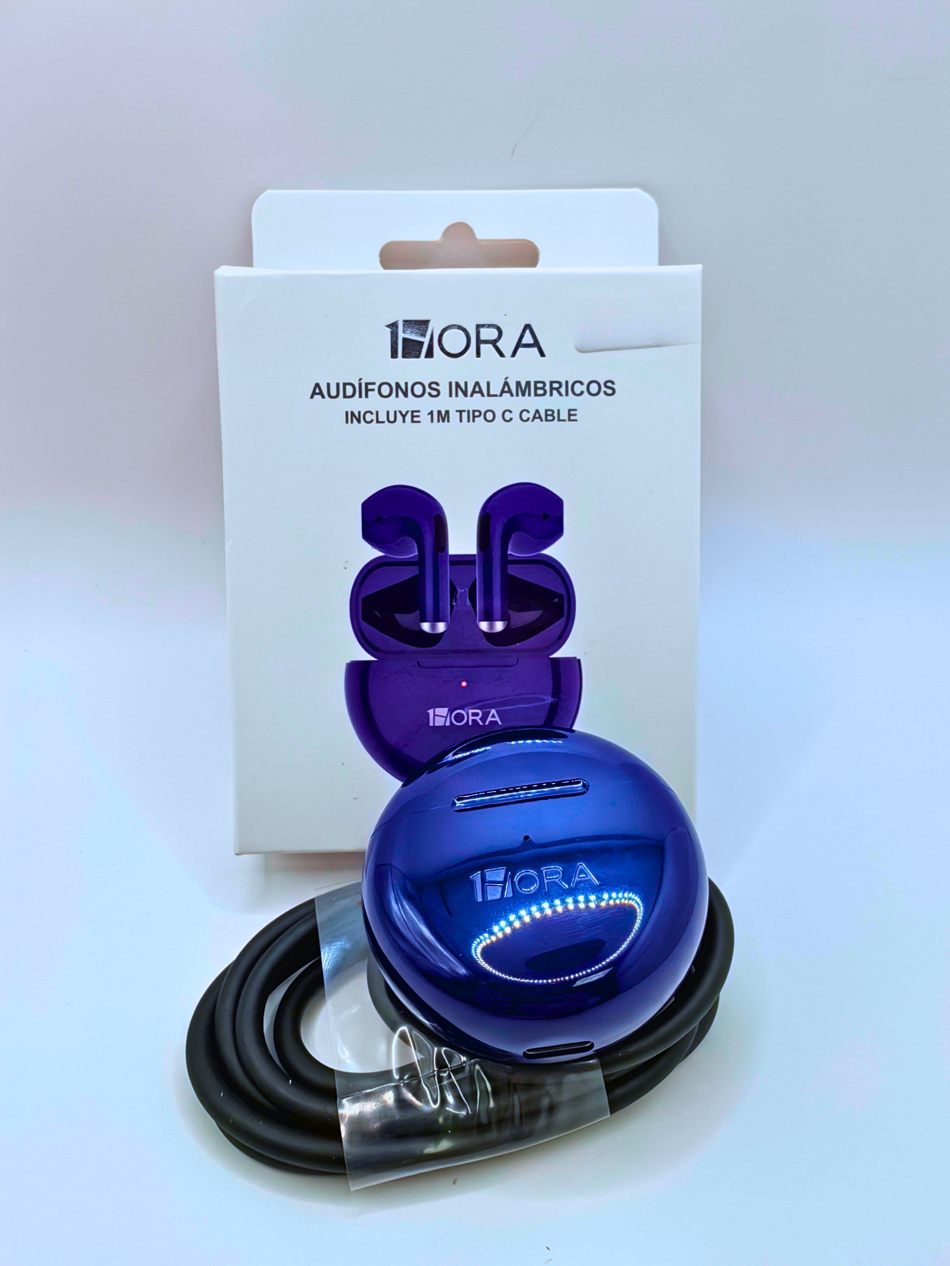 AUT119 - Audífonos Inalambricos Portátiles Varios Colores 1Hora