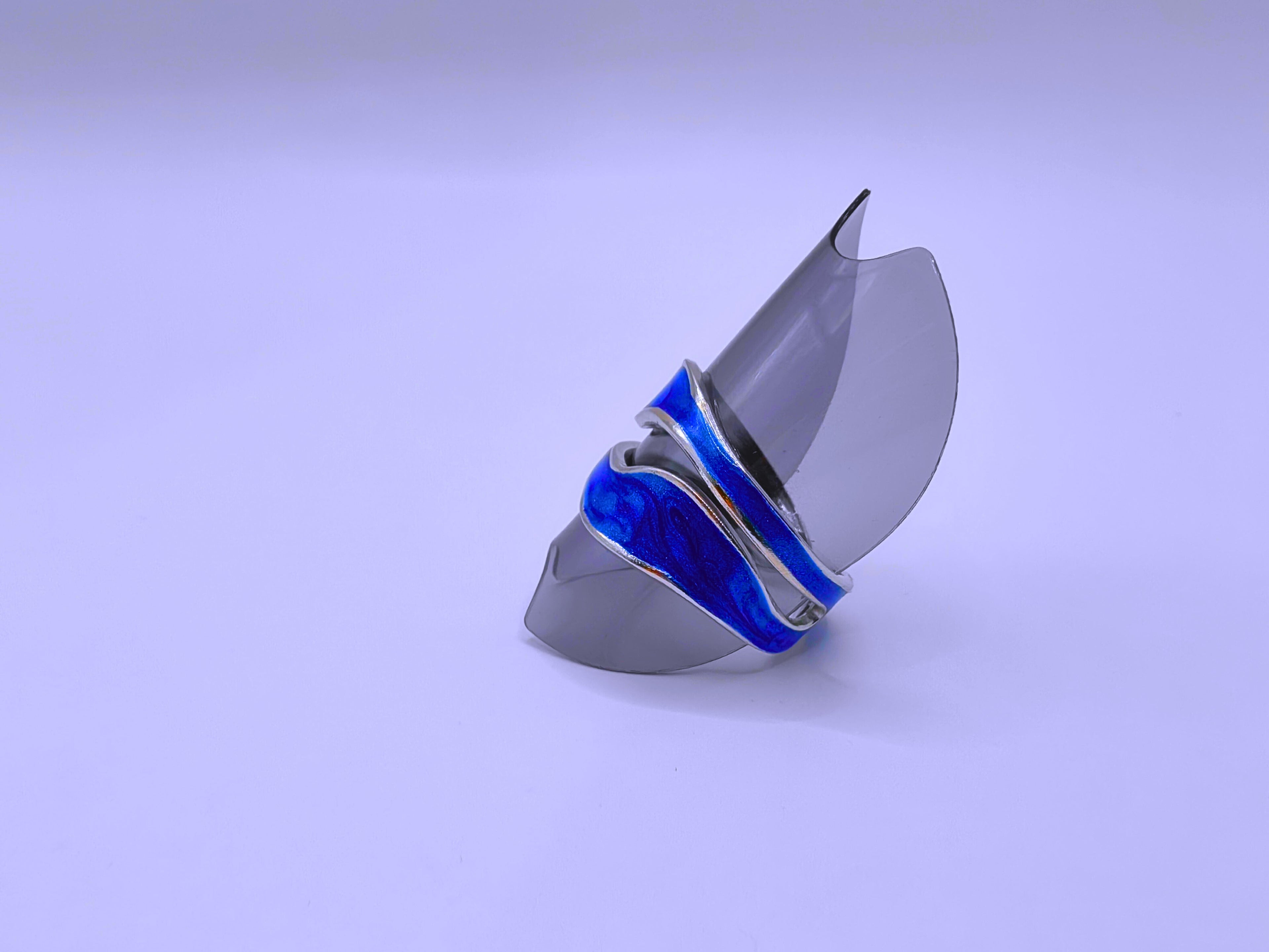 RB0006-10 Anillo Acero Inoxidable Epoxica Chapa Oro 10k Calenbi