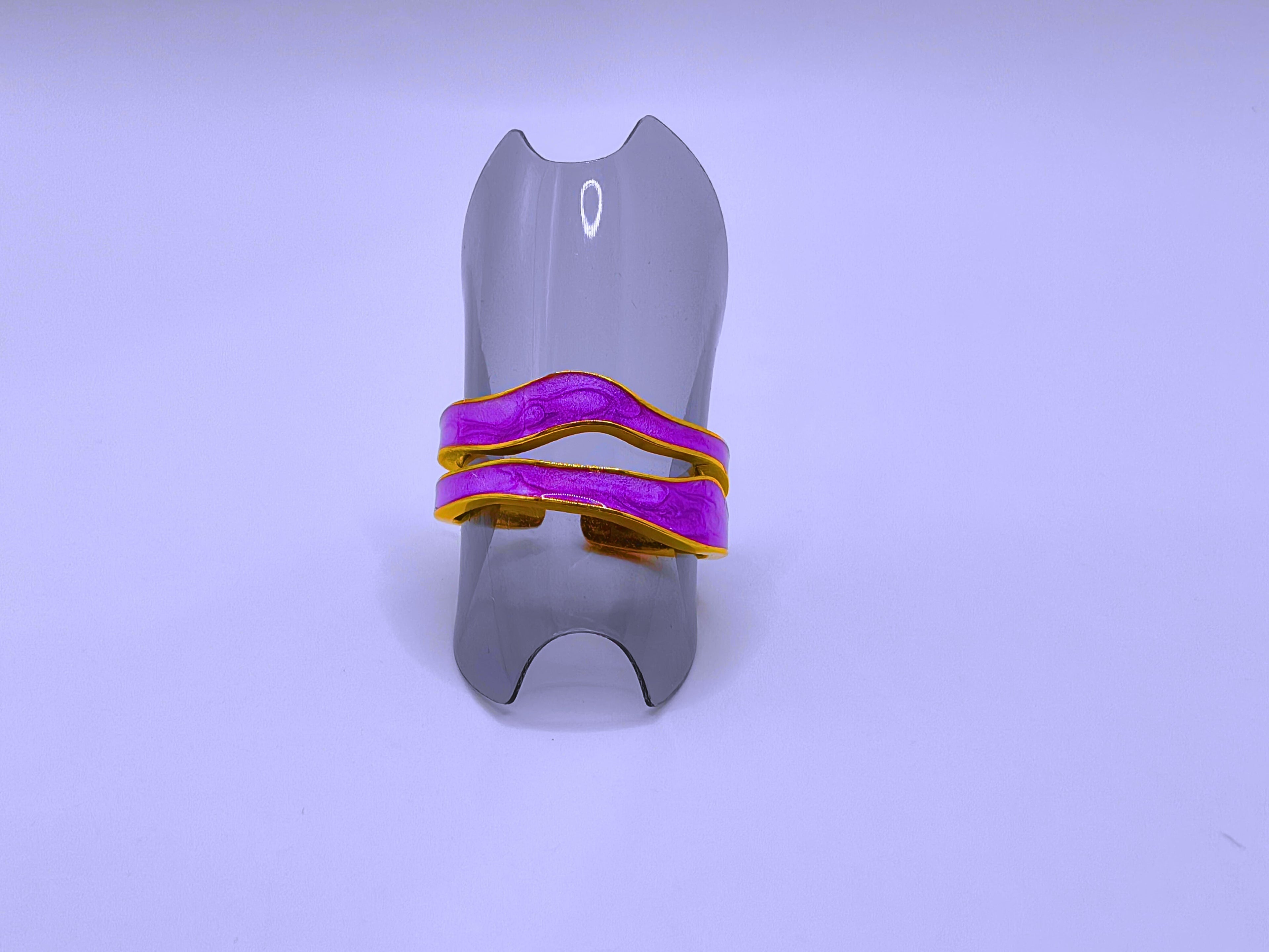 RB0006-10 Anillo Acero Inoxidable Epoxica Chapa Oro 10k Calenbi