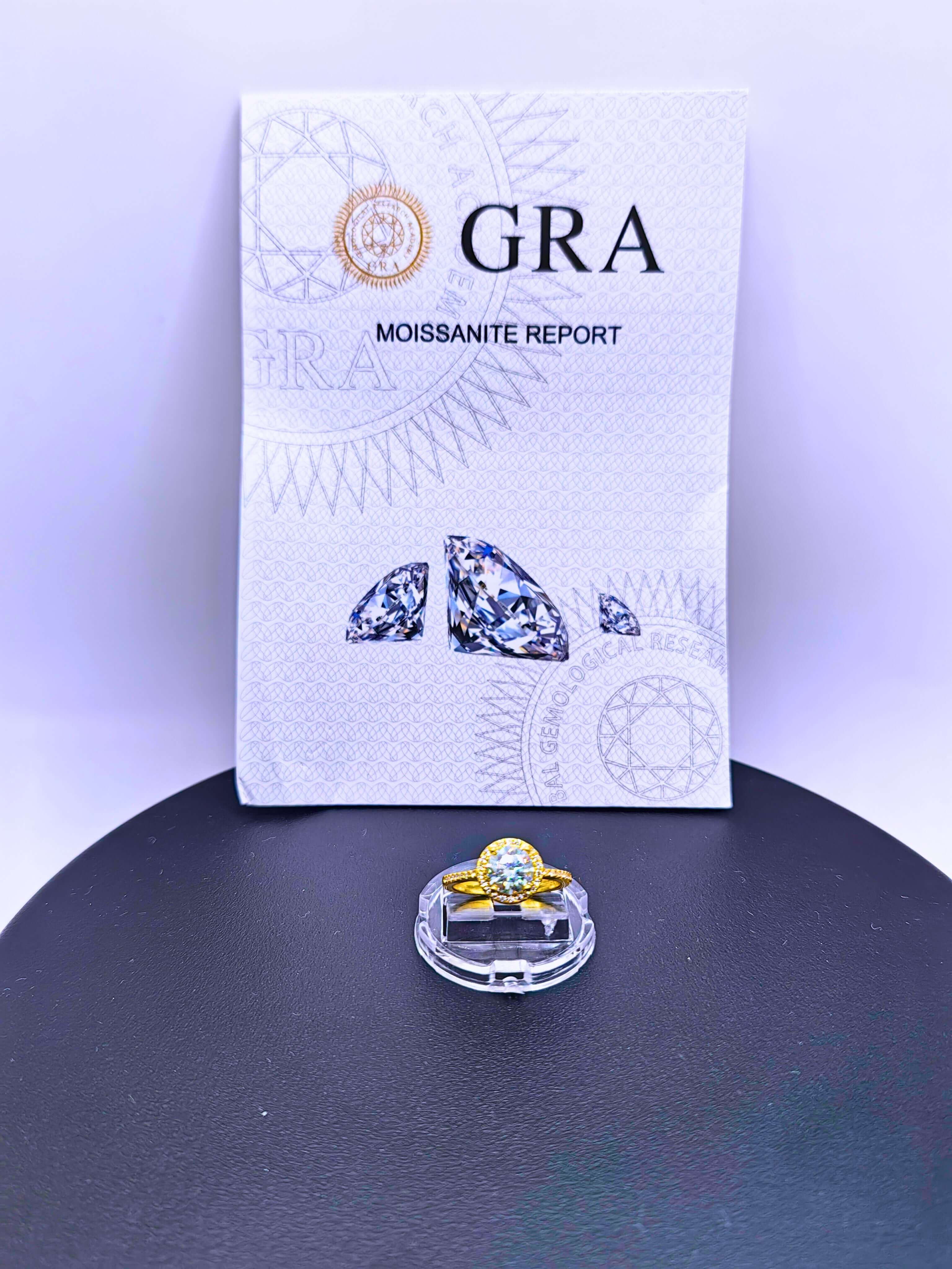 SR0065 - Anillo S925 Esterlina "Compromiso" MOISSANITA Chapa Oro 14k Calenbi