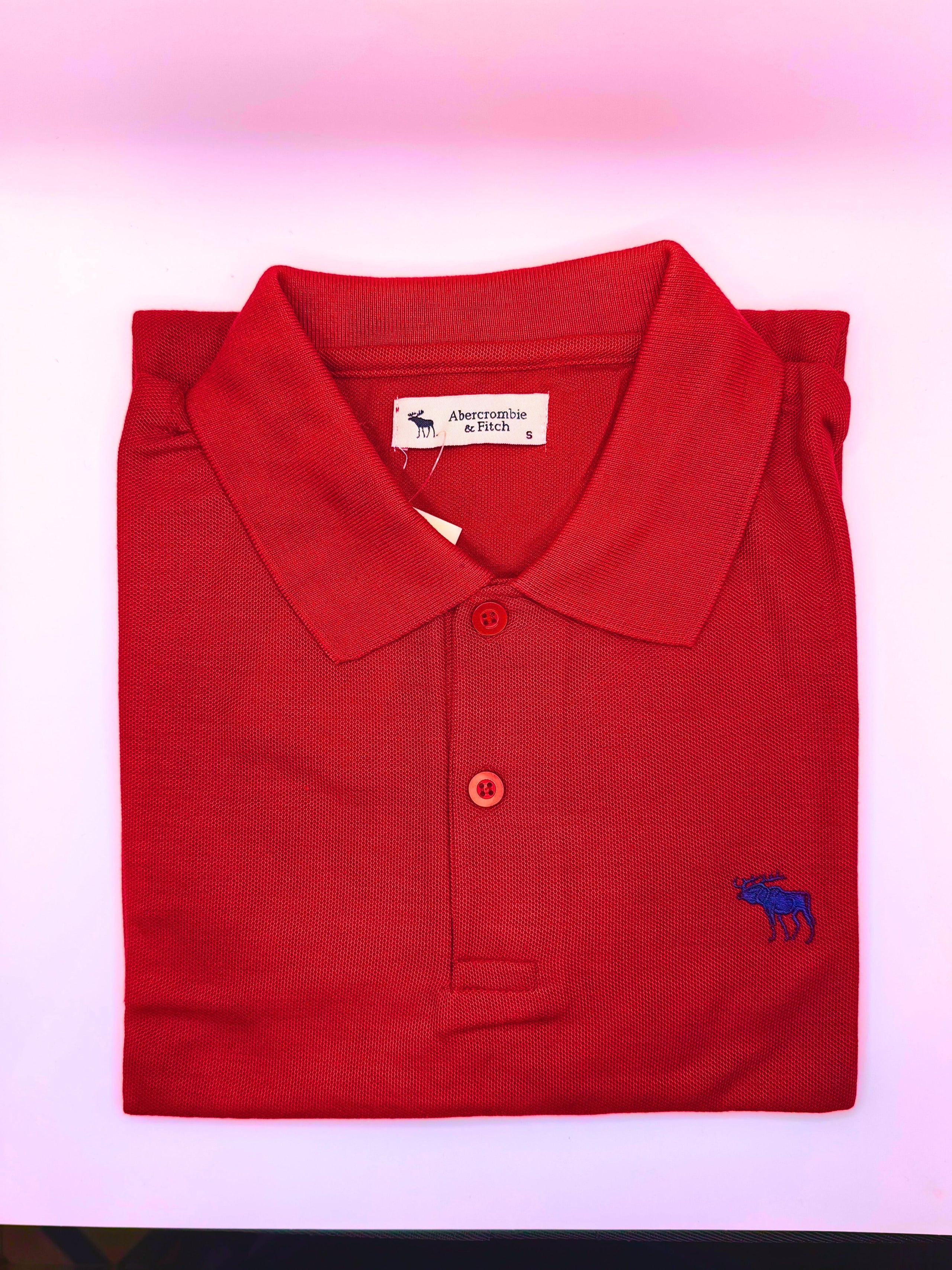 Playera Polo Caballero Chica Rojo