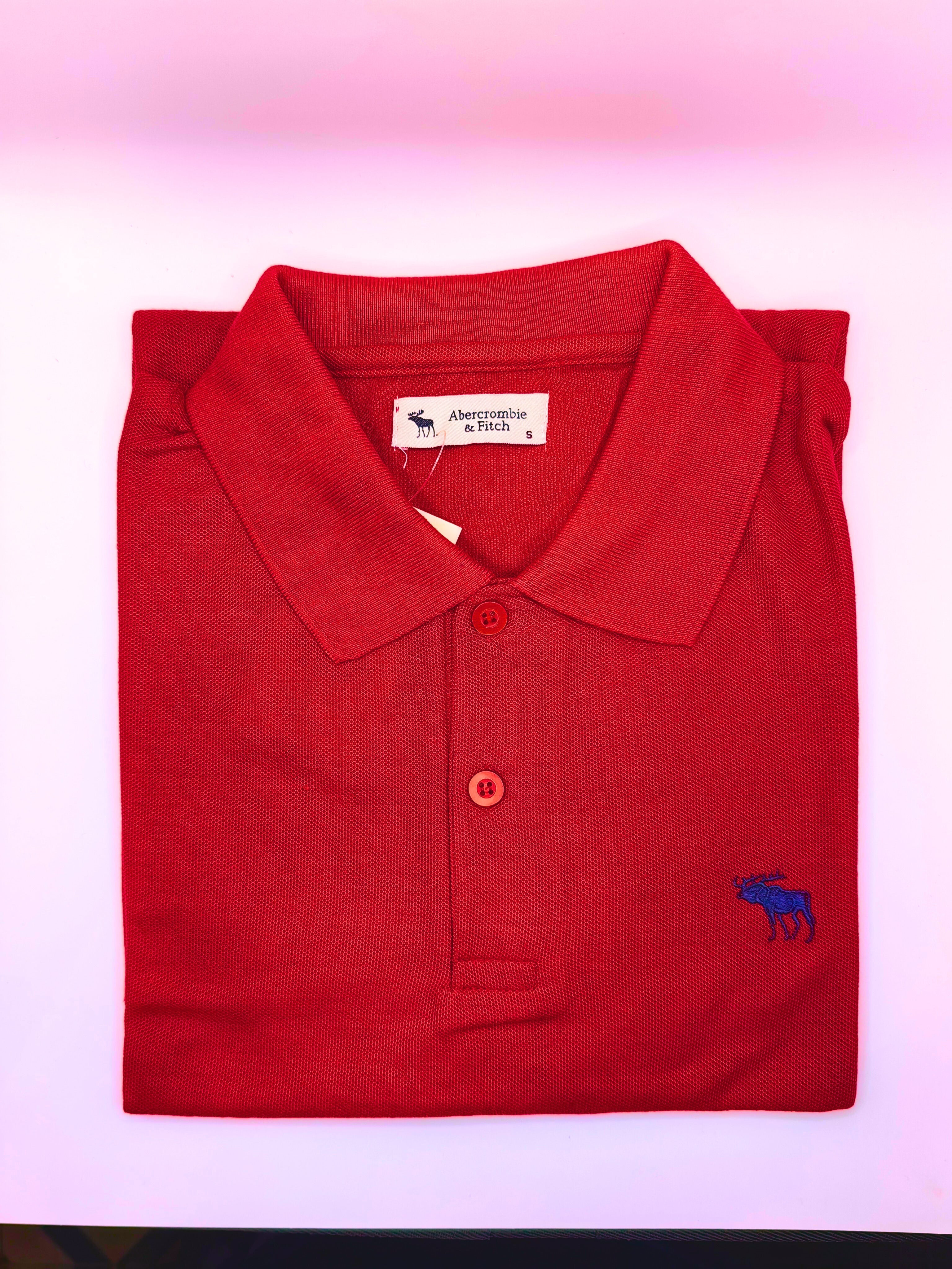 Playera Polo Caballero Chica Rojo