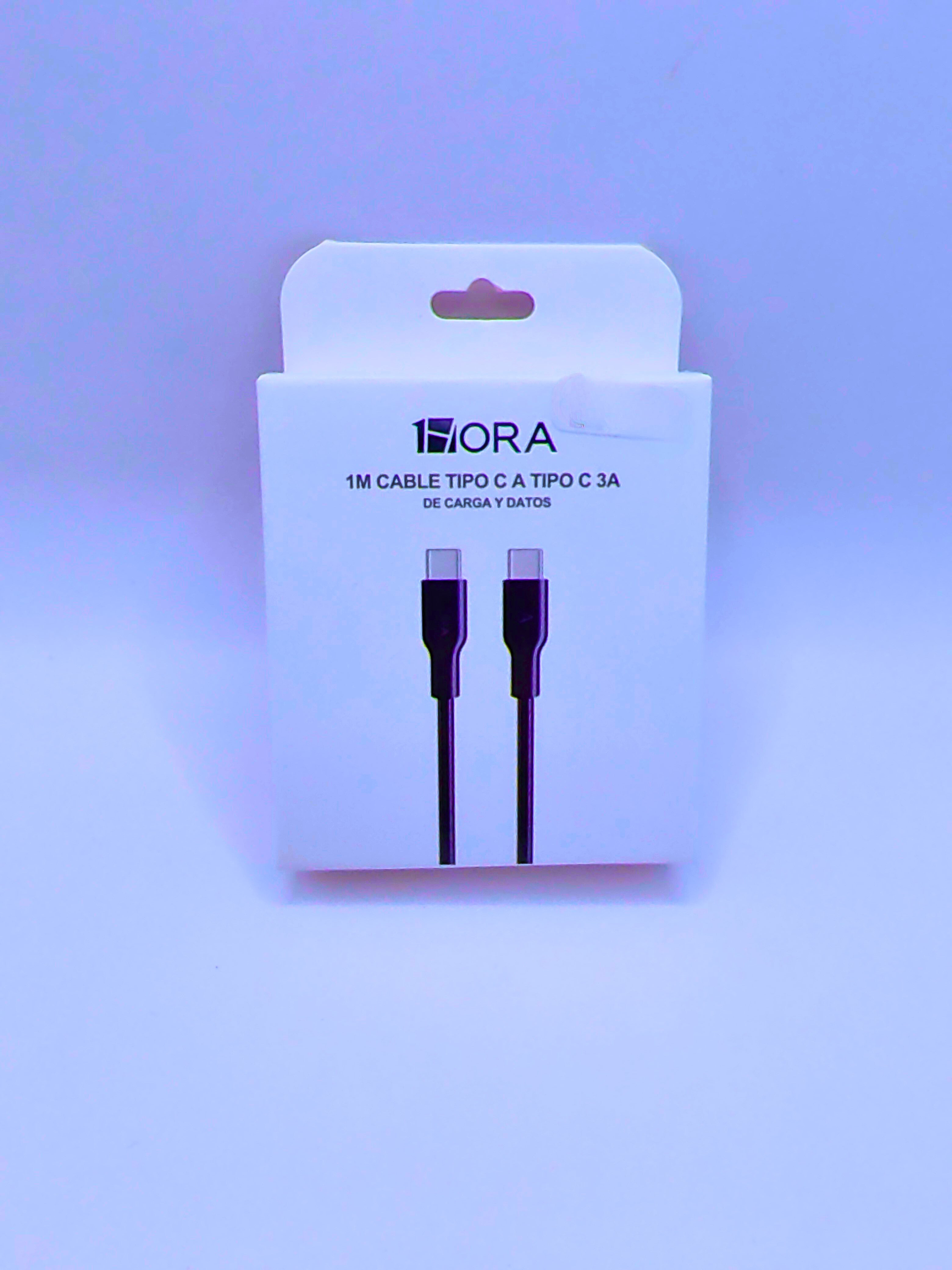 CAB252 - 1M Cable Tipo "C" 3A De Carga y Datos 1Hora