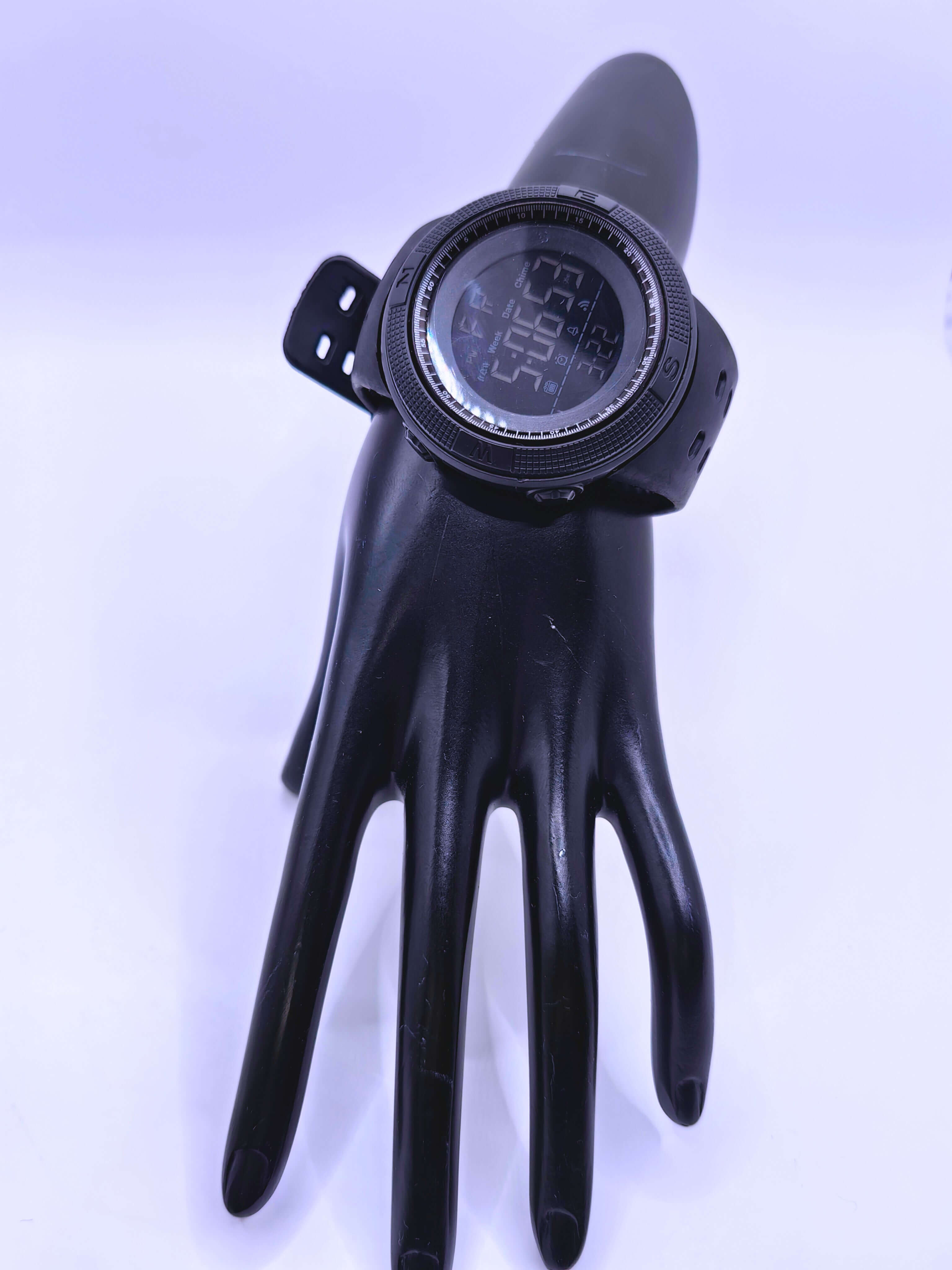 WA0025 - Reloj Digital Plástico Deportivo Negro Calenbi