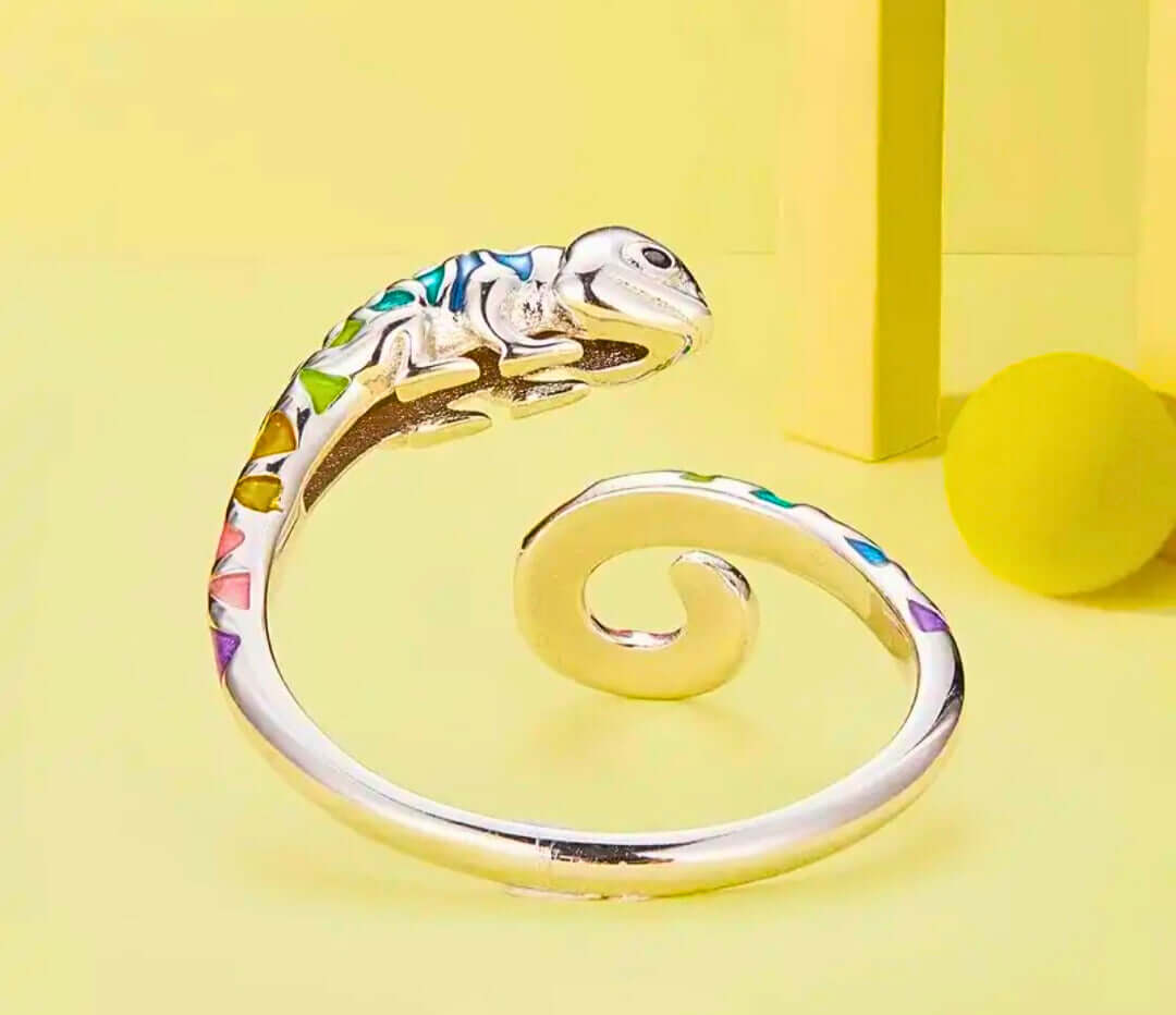 SR0021 - Anillo S925 Ley "Camaleón" Calenbi