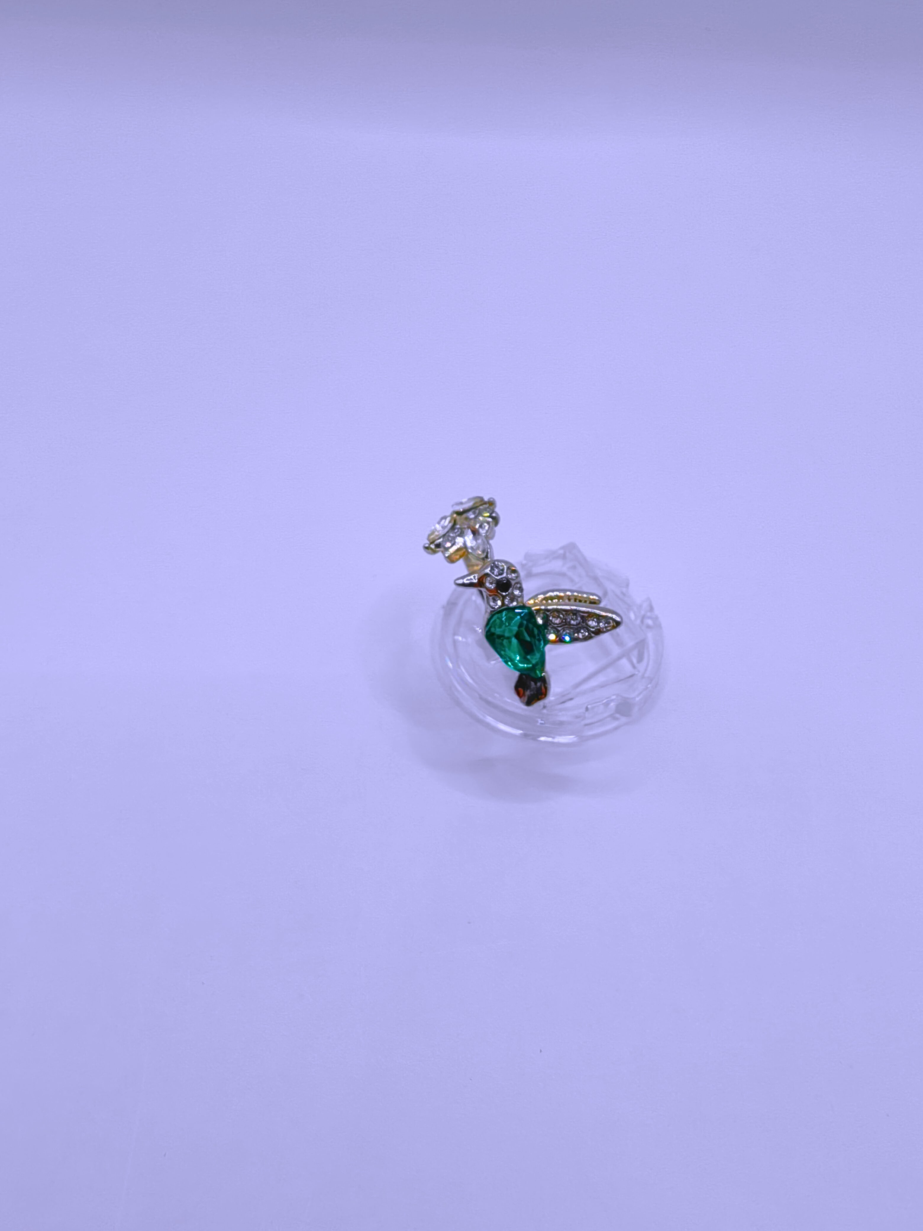 RB0011 - Anillo Aleación Zinc Colibrí Ajustable Calenbi