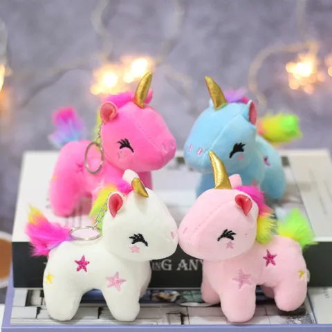 KG0008 - Llavero Peluche Unicornio Colores Calenbi